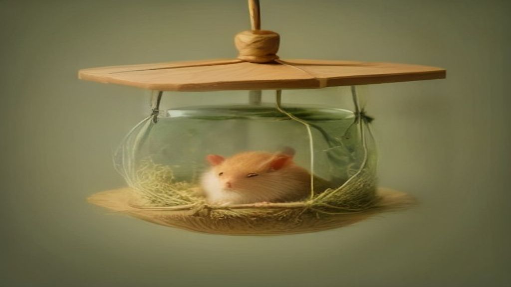 A clean, spacious indoor mesh enclosure for a squirrel, featuring natural wooden climbing branches, hanging ropes, and fresh bedding material under bright lighting.