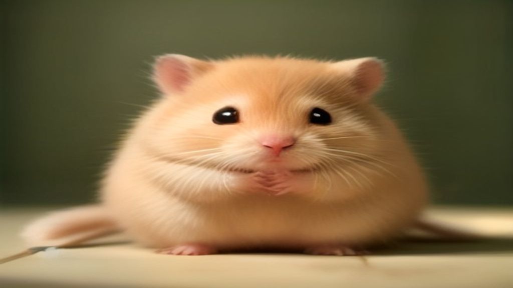 A large, friendly golden Syrian hamster sitting comfortably in a human hand, showcasing its robust size and calm demeanor.