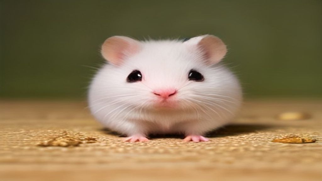 A veterinary nutritionist sorting safe, low-sugar vegetables and specialized tiny seeds for a dwarf hamster diet plan