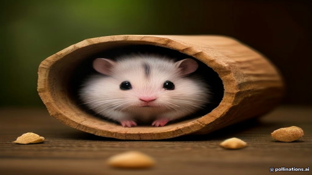 A curious African pygmy hedgehog exploring a clean enclosure setup with wood shavings and tunnels, high-angle macro shot