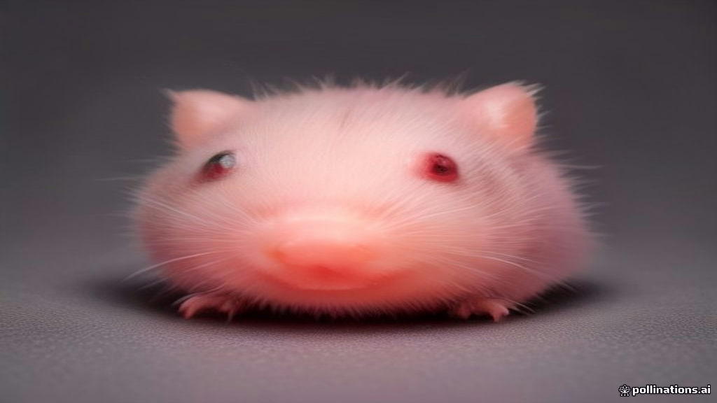 A macro photograph of a newborn hedgehog hoglet, showing its pink, translucent skin and the protective fluid-filled layer that covers its undeveloped white spines immediately after birth.